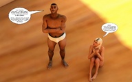 story shrunken_men shrunken_woman jessi_and_vicky tiny_mk digital_render