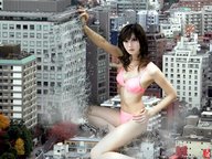 giantess city swimsuit destruction asian