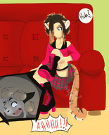 drawing giantess feet color barefoot skirt in_shoe story boots unknown_artist shrunken_men sitting under_foot gothic_girl