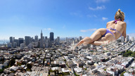 collage city mega blonde butt swimsuit destruction helicopter lying_down jr sky sunny san_francisco karolina_kurkova behind_view