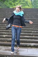 collage clothed jeans brunette smiling shrunken_men flip_flops imminent_crush looking_at_tiny
