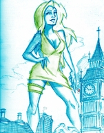 drawing giantess color hand london cigarette short_dress big_ben