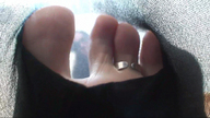 giantess feet barefoot nylon_insertion in_stocking toe_ring point_of_view