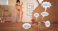 giantess crush feet vore manga barefoot shrunken_men shrunken_woman jessi_and_vicky tiny_mk digital_render