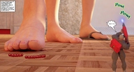 giantess crush feet vore manga barefoot shrunken_men shrunken_woman jessi_and_vicky tiny_mk digital_render