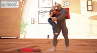giantess crush feet vore manga shrunken_men shrunken_woman jessi_and_vicky tiny_mk digital_render