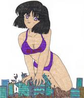 drawing giantess color destruction sailor_saturn