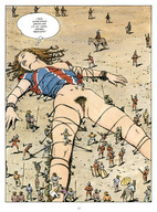 giantess nude mega comic military lying_down bondage shrunken_men rope english gullivera prisoner milo_manara liliputian