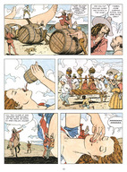 drawing giantess color beach story red_hair bondage food gullivera wine milo_manara liliputian union_jack