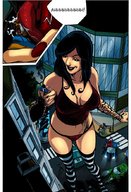 drawing giantess vore city color clothed handheld