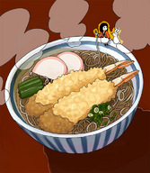 drawing color shrunken_woman food kokoroko(artist) こころこ(artist)