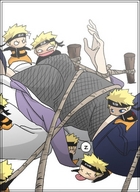 drawing color naruto butt_crush bondage shrunken_men fishnets hinata_hyuga naruto_(series)