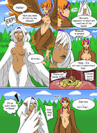 breasts drawing giantess vore furry comic color topless unknown_artist shrunken_men giantesses inside_mouth english harpy