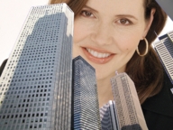 collage brunette skyscrapers big_face looking_at_viewer