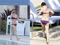 crush swimsuit barefoot celebrity shrunken_men legs walking sunglasses poolside christina_ricci bassology88 tattooed