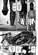 crush feet manga foot_crush fishnets shrunken_woman pinned under_foot hando_herudo