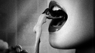 giantess vore teeth shrunken_men bite shrunken_woman