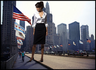 giantess collage city clothed high_heels unknown_artist skyscraper people streets business_woman flags