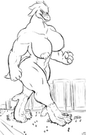 growth feet furry rampage foot_crush bird avian talons