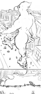 growth feet furry rampage foot_crush bird avian