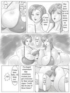 breasts drawing gentle giantess manga swimsuit huge_breasts breast_crush topless story shrunken_men amazon ranmaru english between_breasts