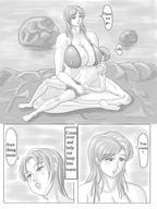 breasts drawing gentle giantess manga swimsuit handheld huge_breasts breast_crush story shrunken_men amazon ranmaru giantesses english