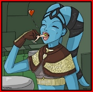 breasts drawing giantess vore alien color handheld gloves shrunken_men thor66 blue_skin star_wars fanart tentacles twilek lekku
