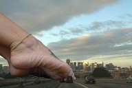 collage feet city mega barefoot soles highway vehicles mick_78 tattoo ankle_bracelet giantess_feet on_highway