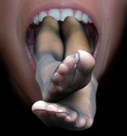 giantess collage feet vore soles legs nylons shrunken_woman point_of_view tallteethart