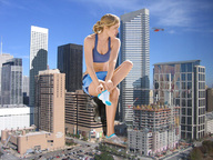 giantess collage city helicopter socks wonderslug foot_print vehicles skyscrapers athletic road collapse fit sitting_on_building athletic_giantess doutzen_kroes