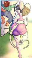 drawing giantess feet furry cat color mouse shrunken_woman sheela ginger_(dod) nikki_(dod)