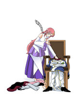 drawing color handheld shrunken lacus uniform shrunken_woman gundam_seed_destiny lunamaria cagali song