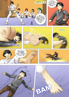 giantess crush feet comic shrunken_men foot_crush school shrunken_man punch under_foot student karate