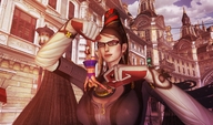 giantess shrunken_woman pinching juliet lollipop_chainsaw bayonetta digital_render
