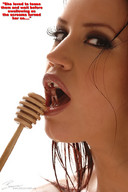 vore wet brown_eyes lips shrunken_men face honey dripping