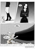 giantess dog comic monochrome black_hair slave boots worship cleaning giorunog buisness_suit