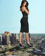 giantess collage city long_hair destruction clothed high_heels unknown_artist airplane highway vehicles looking_at_plane