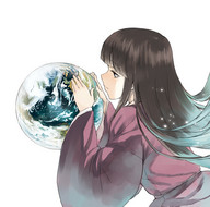 drawing giantess giga planet touhou kimono houraisan_kaguya miya9 gentle_goddess