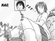 drawing gentle giantess mega sleeping monochrome nao uniform