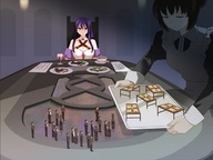 drawing giantess color table shrunken_people food mistress waitress diner dinner_party