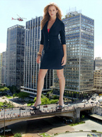 collage city blonde bridge skirt high_heels helicopter people business_woman beregous looking_at_viewer