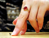 collage micro clothed finger shrunken_men hand suit nails indoors business_man rings spawngts briefcase