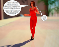 story red_hair shrunken_woman jessi_and_vicky tiny_mk digital_render