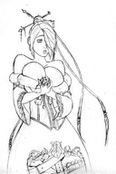 breasts drawing anime grim shrunken_men lineart