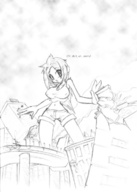 drawing city destruction anime grim