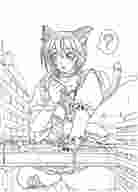 drawing giantess city mega monochrome destruction train cat_girl