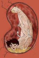 shrunken_men swallowed acid stomach_view