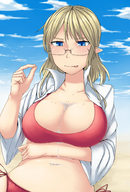giantess vore giga swimsuit ochiko_terada glasses