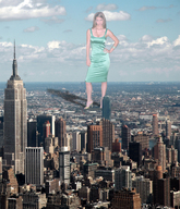 giantess collage city mega blonde unknown_artist skyscraper looking_at_viewer