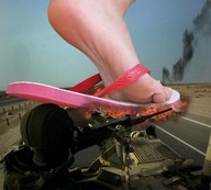 collage mega destruction soles military tank unknown_artist foot_crush cruel shoe_crush flip_flops vehicle_crush